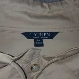 Lauren Ralph Lauren Jackets & Coats - Short sleeve khaki jacket Lauren Ralph Lauren Jackets & Coats - Short sleeve khaki jacket